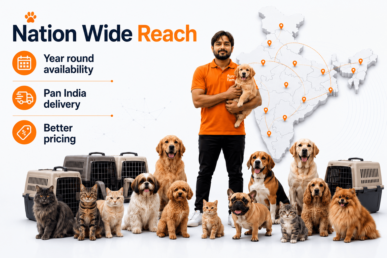 Pets enjoying Furrfam grooming and care